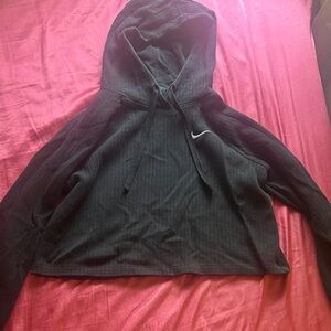 Nike Black Cropped Hoodie